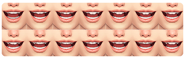 Галерея мода Набор форм зубов Imperfection Teeth Set #1